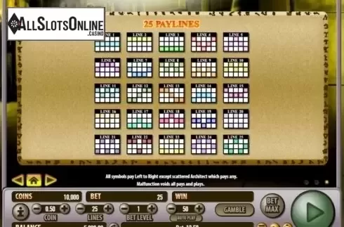 Paytable 3. Mummy Money from Habanero
