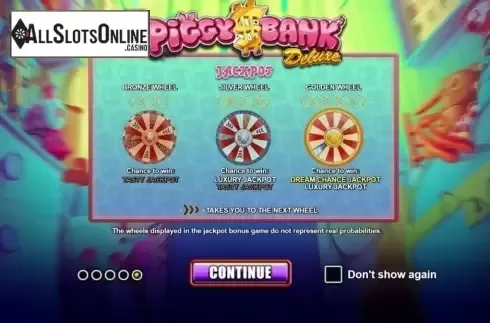 Start Screen. Piggy Bank Deluxe from Betsson Group