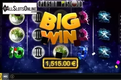 Big Win Screen. Plasma Fusion from GAMING1