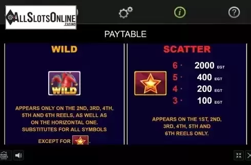 Wild and scatter screen