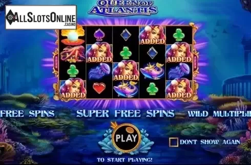 Screen 1. Queen of Atlantis from Pragmatic Play