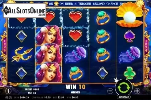 Screen 5. Queen of Atlantis from Pragmatic Play