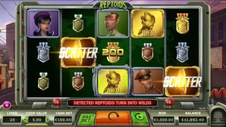 Reptoids slot screenshot 2
