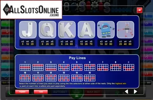 Screen2. Roboslots from 1X2gaming