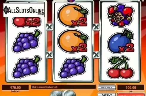 Risk (Double up) game screen. Royal Double from Tom Horn Gaming