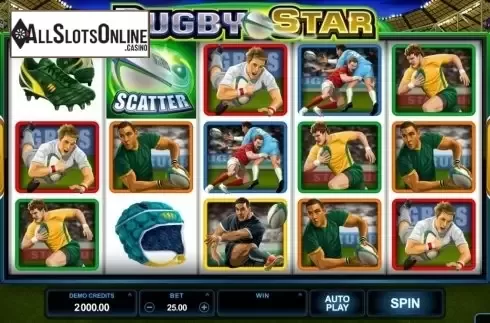 Screen6. Rugby Star from Microgaming
