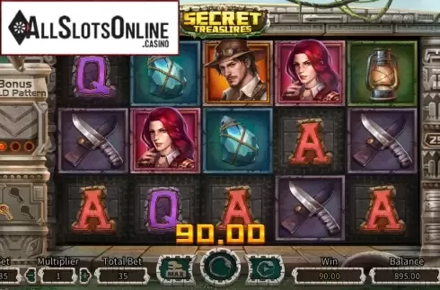 Win Screen. Secret Treasures from Dream Tech