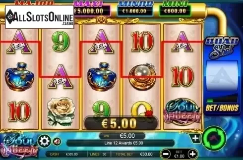 Win. Soul Queen Quad Shot from Ainsworth