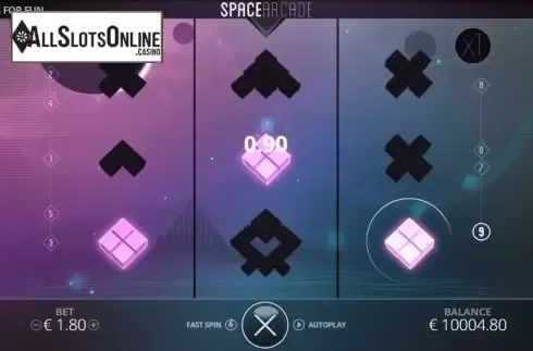 Win presentation. Space Arcade (Nolimitcity) from Nolimit City