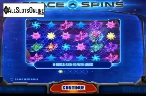 Start Screen. Space Spins (Wazdan) from Wazdan