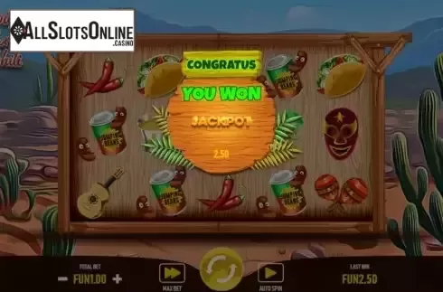 Win Free Spins screen