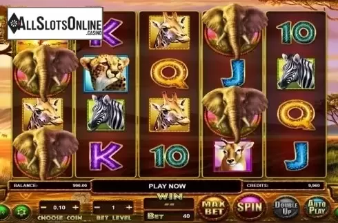 Game Workflow screen. Stampede (Betsoft) from Betsoft