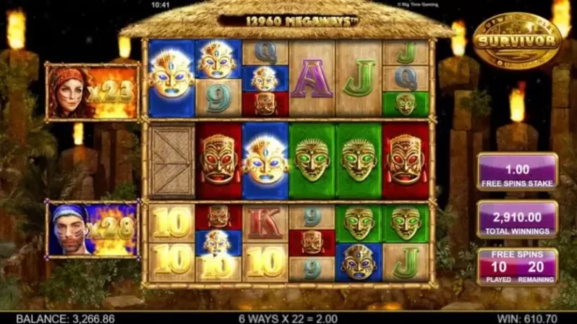 Survivor Megaways slot screenshot 3