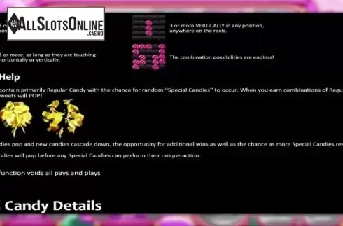 Paytable. Sweet Treats (Nucleus Gaming) from Nucleus Gaming