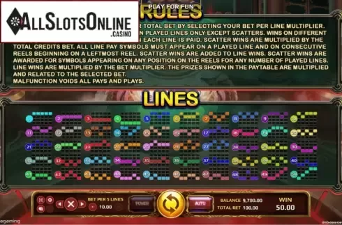 Paylines. Tai Shang Lao Jun from EAgaming