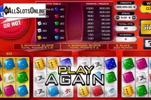 Game Screen 3. Take It Or Not Dice from GAMING1