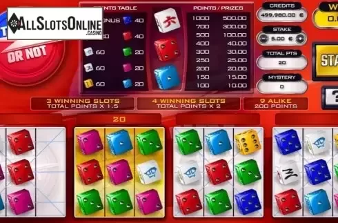 Game Screen 4. Take It Or Not Dice from GAMING1