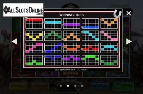 Paytable 2. The Grand National Race of Champions from Inspired Gaming