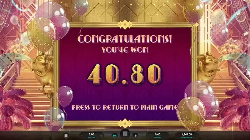 The Great Pigsby Megapays slot screenshot 8