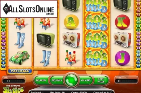 Screen3. The Groovy Sixties from NetEnt