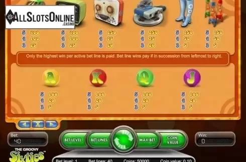 Screen6. The Groovy Sixties from NetEnt