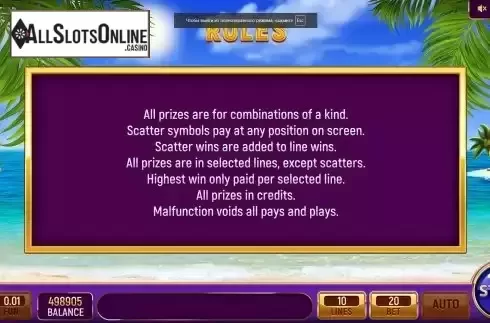 Rules Screen