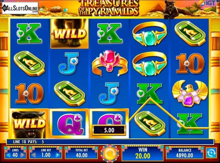 Screen9. Treasures of the Pyramids from IGT