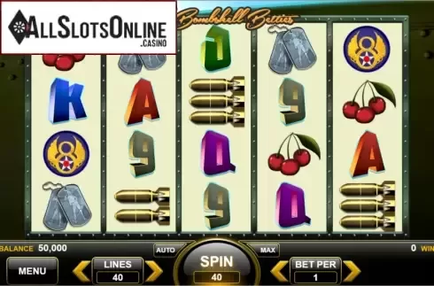 Reel Screen. Triple Bombshell Betties from Spin Games