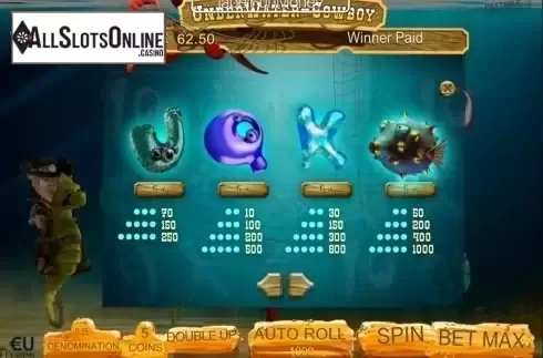 Screen3. Underwater Cowboy from SkillOnNet