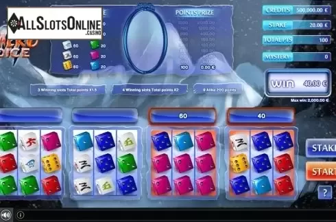 Win Screen 2. Valko Dice from GAMING1