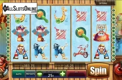 Reel screen. Vintage Toy Room from MultiSlot