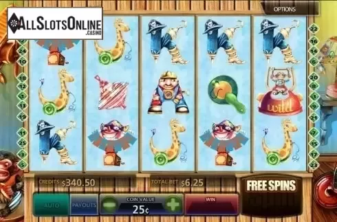 Scatter screen. Vintage Toy Room from MultiSlot