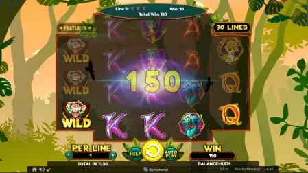 Wacky Monkey slot screenshot 3