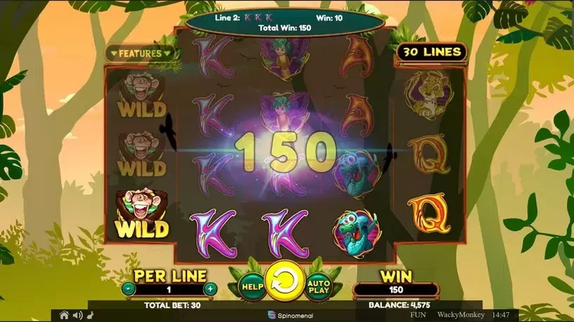 Wacky Monkey slot screenshot 3