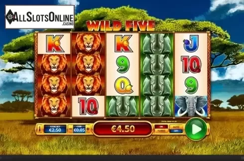 Win Screen 3. Wild Five from Skywind Group