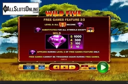 Features 2. Wild Five from Skywind Group