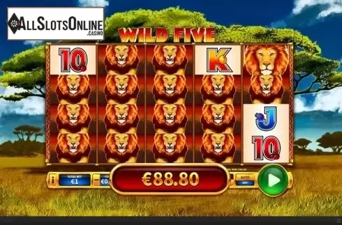 Win Screen 2. Wild Five from Skywind Group