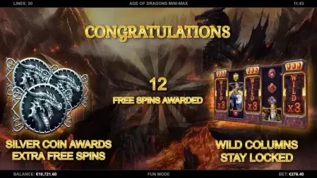Age of Dragons Mini Max slot screenshot 2