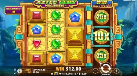 Aztec Gems Megaways slot screenshot 4