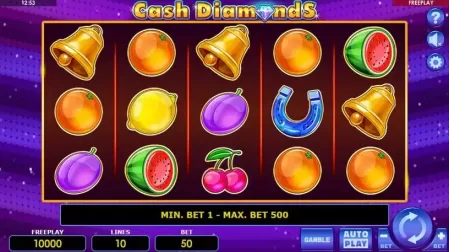 Cash Diamonds slot screenshot 1