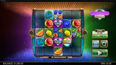 Diamond Fruits Megaclusters slot screenshot 1