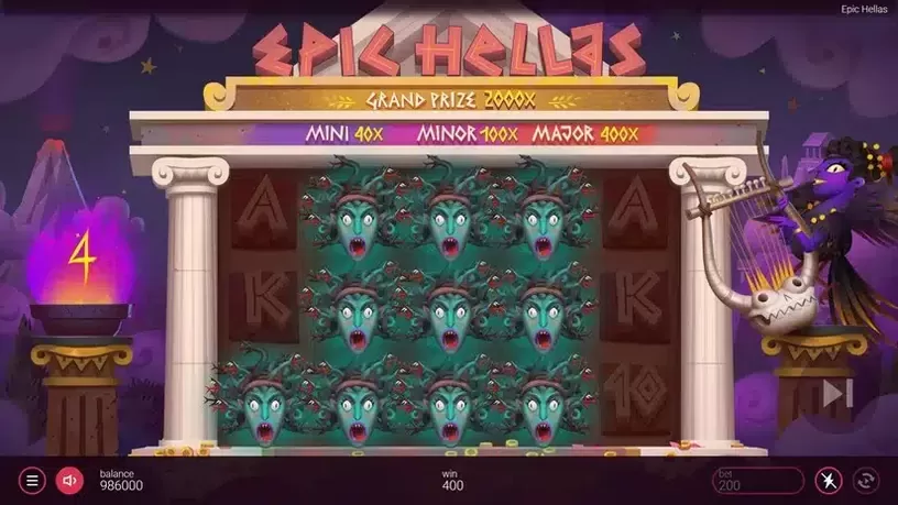 Epic Hellas slot screenshot 4