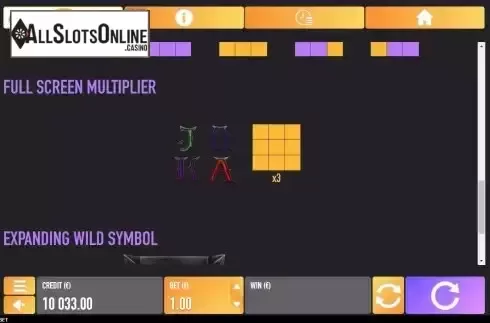 Multiplier Rules screen