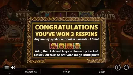 Hall of Wealth slot screenshot 2