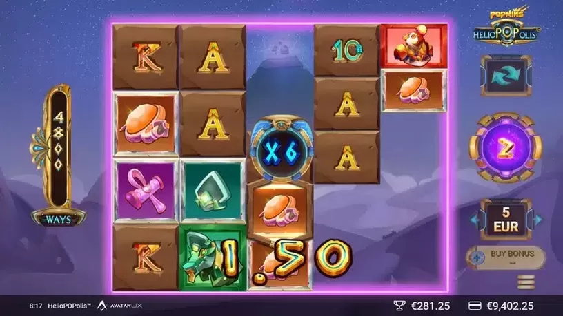 HelioPOPolis slot screenshot 5