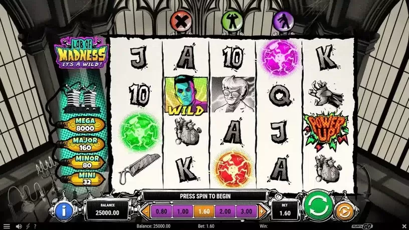 Lab of Madness It’s A-Wild! slot screenshot 