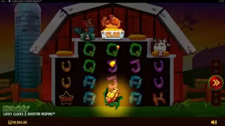 Lucky Clucks 2 Rooster Respins slot screenshot 2