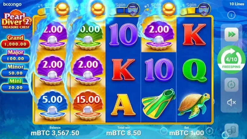 Pearl Diver 2: Treasure Chest slot screenshot