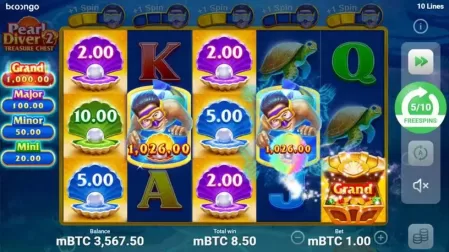 Pearl Diver 2: Treasure Chest slot screenshot 3