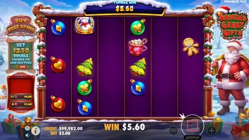 Santa's Great Gifts slot screenshot 2